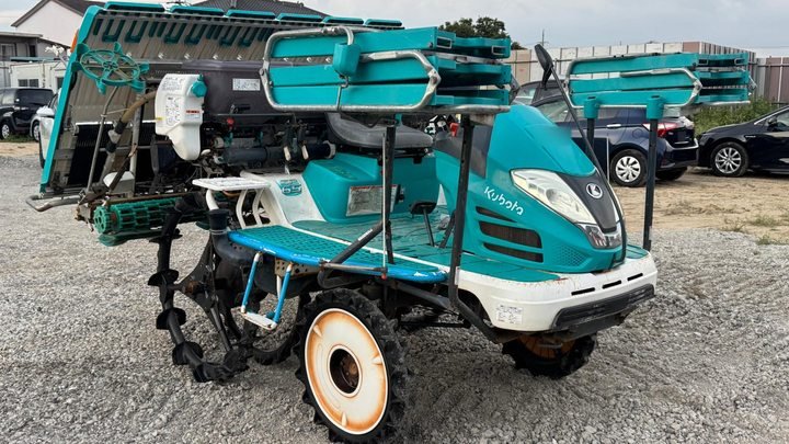 Used Kubota ZP65 rice transplanter, front-right view