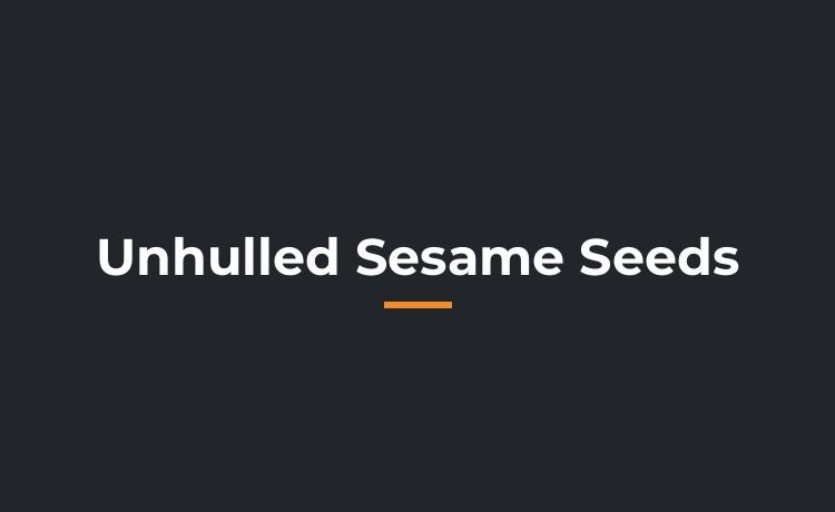 Unhulled sesame seeds