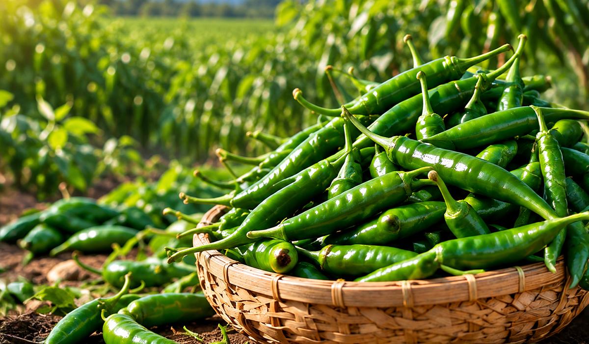 Fresh Green Chillies export Quality 